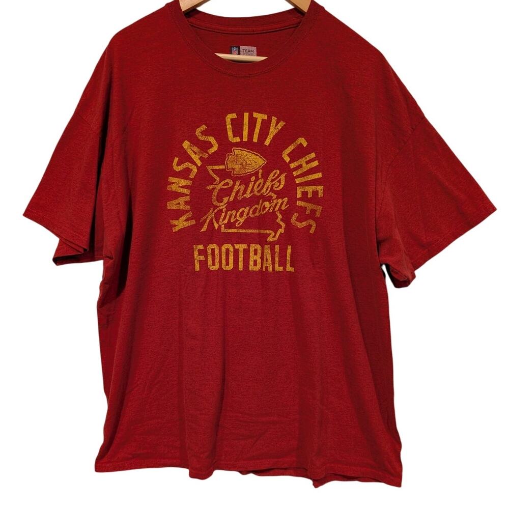 Kansas City Chiefs Football Graphic T-Shirt Chiefs Kingdom Red Yellow NFL
